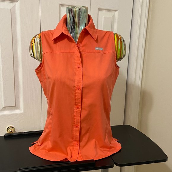 Columbia Omni-Shade Sun Protection Sleeveless Shirt - size Small - Picture 1 of 6
